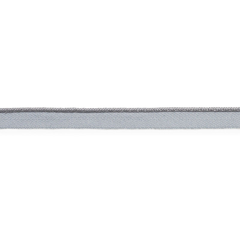 Schumacher Cedric Cotton Lip Cord Narrow Grey Trim Sample 74762