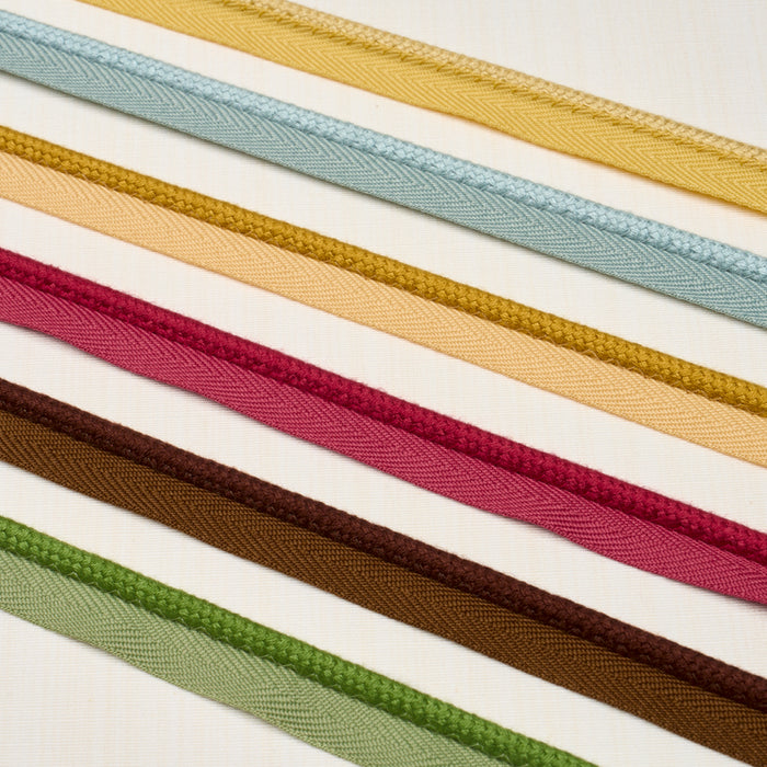 Schumacher Cedric Cotton Lip Cord Medium Aqua Trim Sample 74786