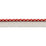 Schumacher Keaton Lip Cord Indoor/Outdoor Red Trim Sample 74905