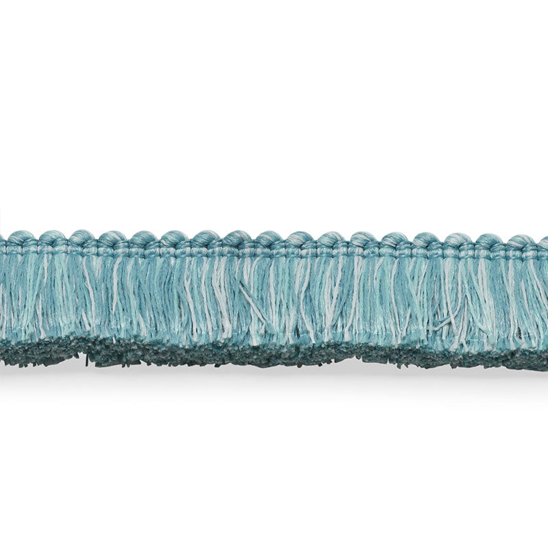 Schumacher Meyer Brush Fringe Ocean Trim Sample 74944