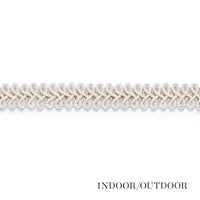 Schumacher Astor Braid Indoor/Outdoor Ivory Trim 74960