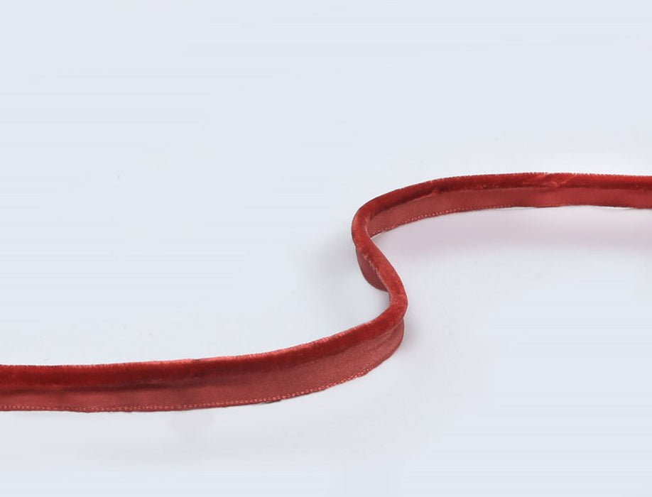 Jim Thompson Velvet Cord On Tape  Vermilion Trim Sample JT030025005
