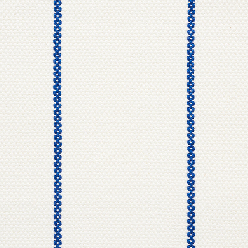 Schumacher Cavett Stripe Blue Fabric 75250