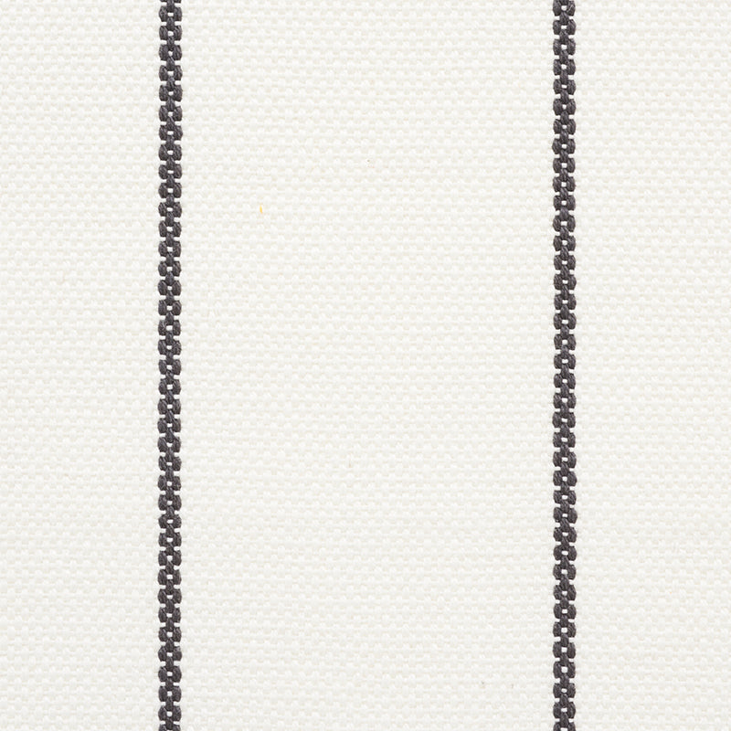 Schumacher Cavett Stripe Charcoal Fabric 75251