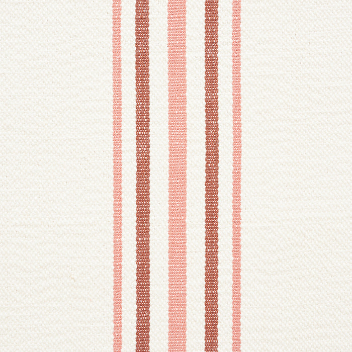 Schumacher Scarset Stripe Rosewood Fabric 75262