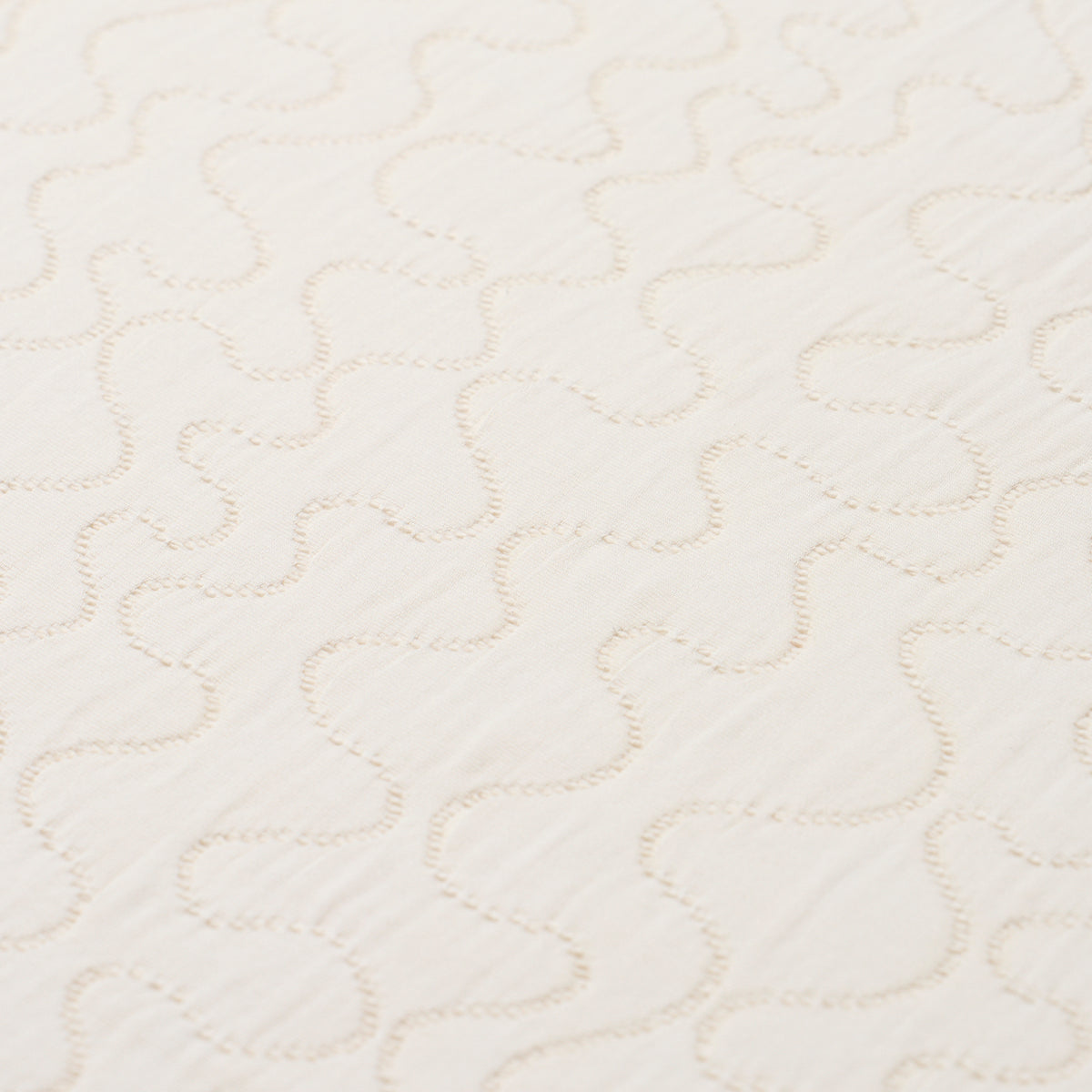 Schumacher La Belle Matelasse Ivory Fabric 75270
