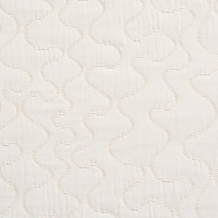 Schumacher La Belle Matelasse Ivory Fabric Sample 75270