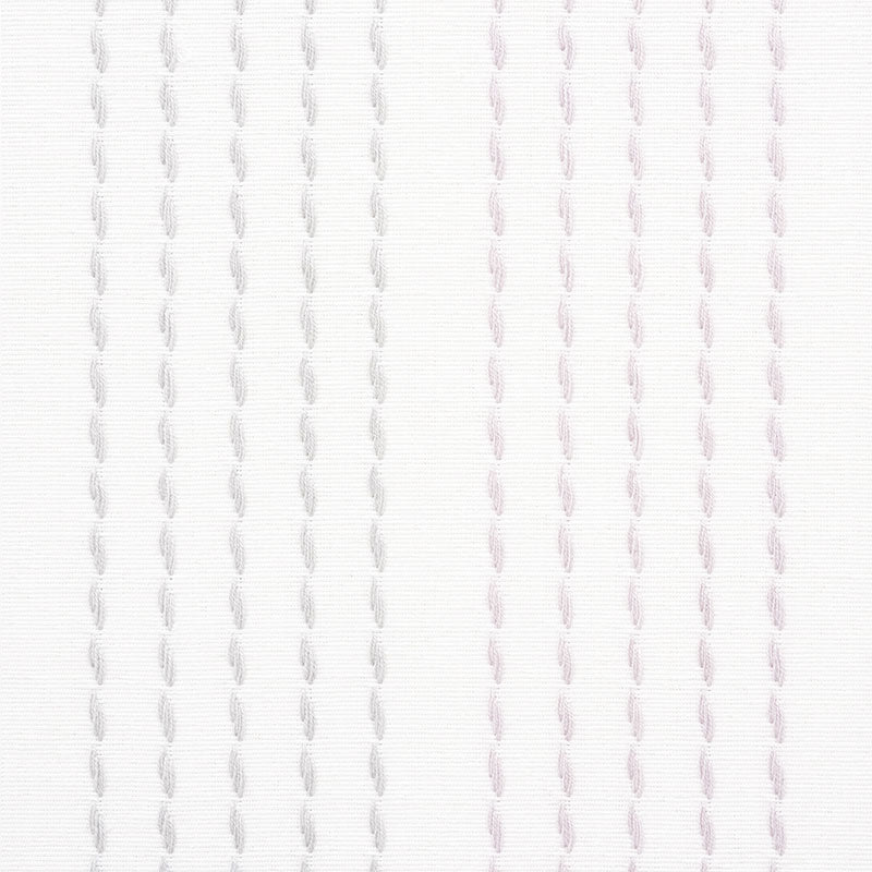 Schumacher Running Stitch Lilac & Grey Fabric Sample 75322
