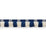 Schumacher Juno Fringe Cobalt & Ivory Trim 75360