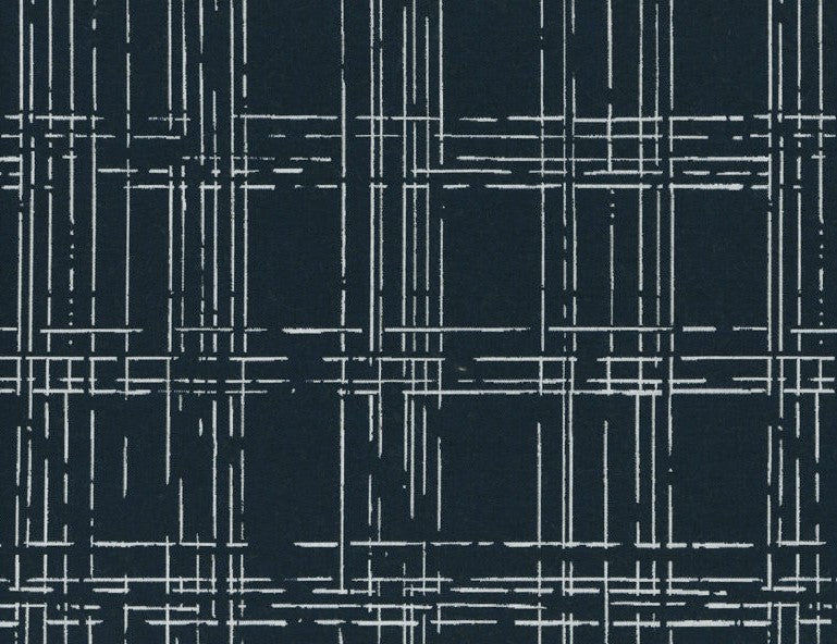 Perennials Drypoint Plaid After Midnight Fabric Sample 754-356