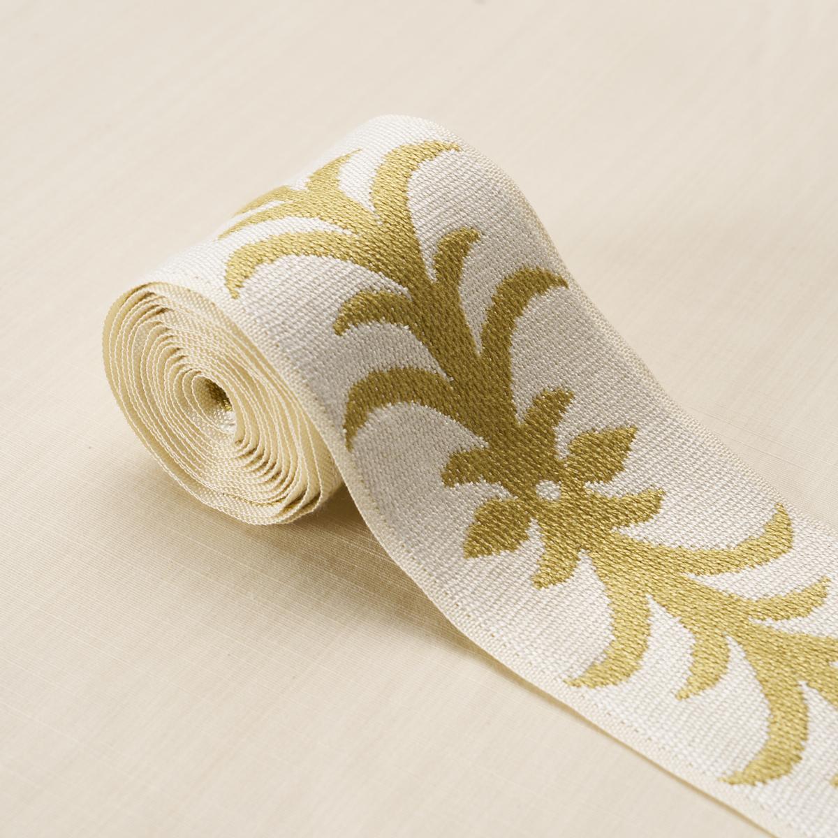 Schumacher Acanthus Tape Ochre Trim 75447