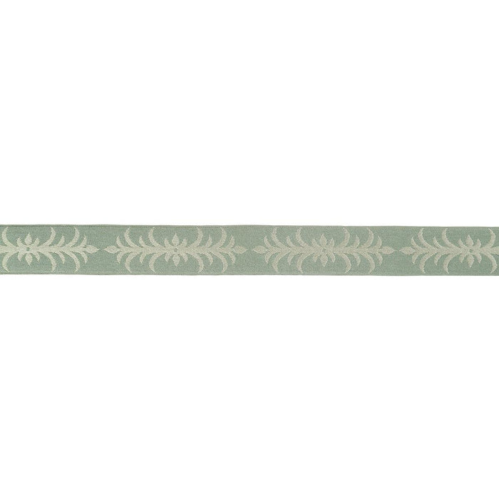 Schumacher Acanthus Tape Sage Trim Sample 75448