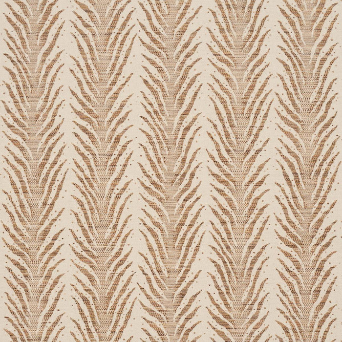 Schumacher Creeping Fern Biscuit Fabric Sample 75455