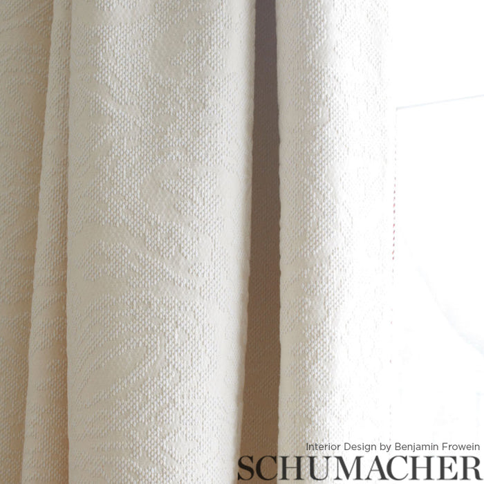 Schumacher Hardwick Ivory Fabric 75511