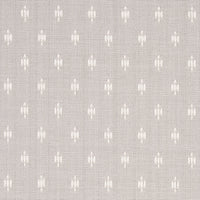Schumacher Barlow Ivory On Grey Fabric 75535