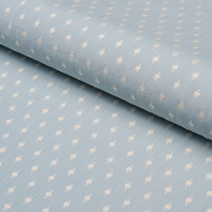 Schumacher Barlow Soft Blue Fabric Schumacher 75538