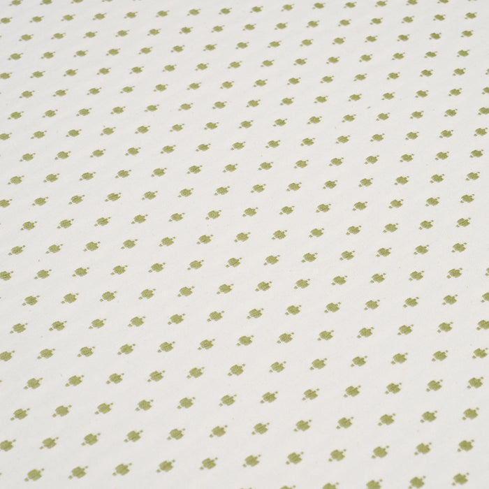 Schumacher Tasmin Embroidery Natural Fabric Sample 85672