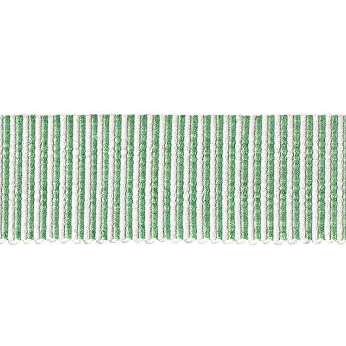Schumacher Knox Tape Green Trim Sample 75588
