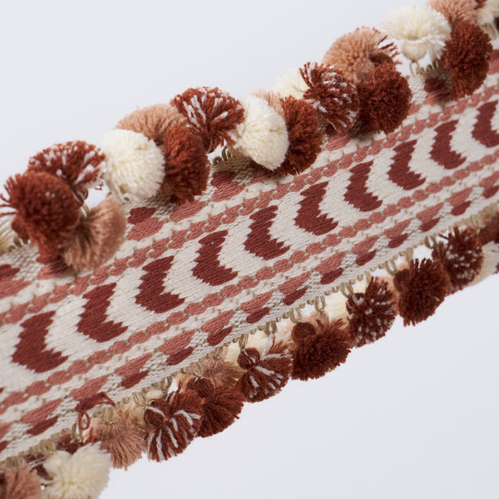 Schumacher Maracana Pom Tape Spice Trim Sample 75657