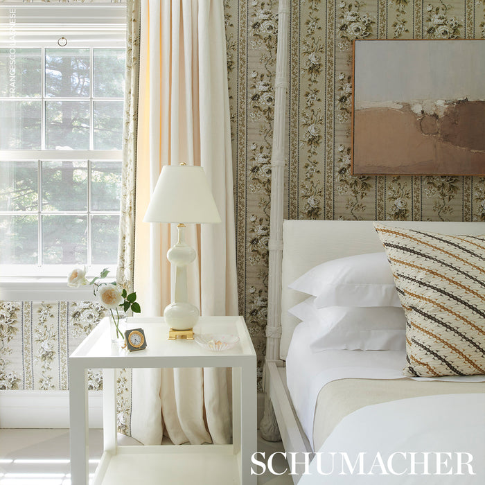 Schumacher Finn Heavyweight Linen Ivory Fabric 75670