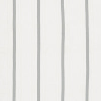 Schumacher Stripe Applique Sheer Grey Fabric 75761