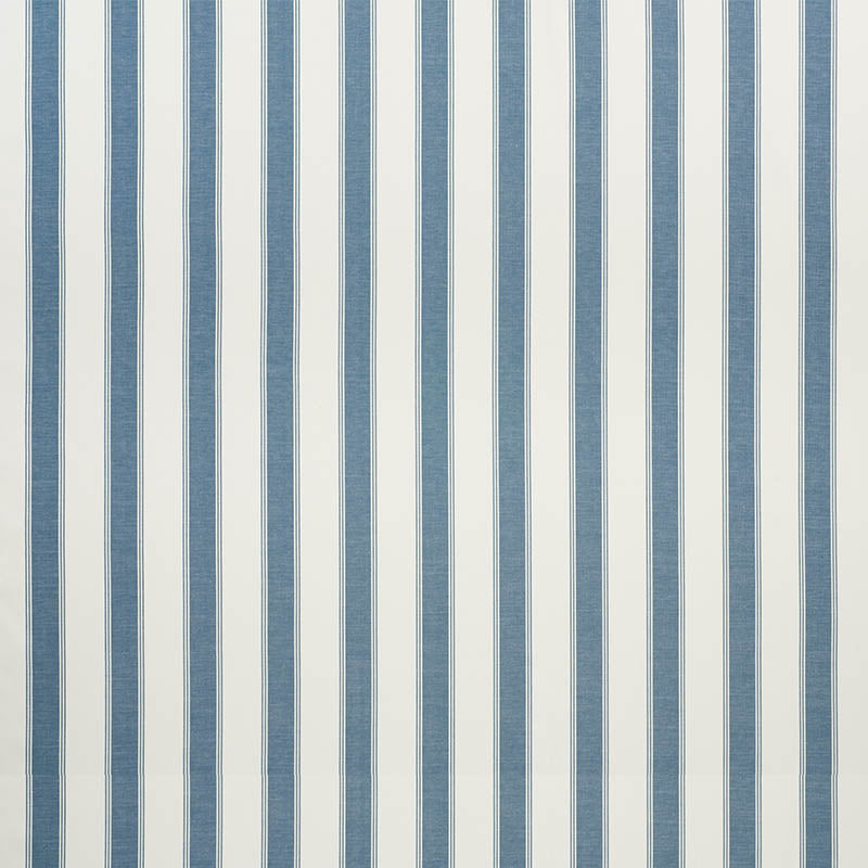Schumacher Rafe Stripe Marine Fabric Sample 75823