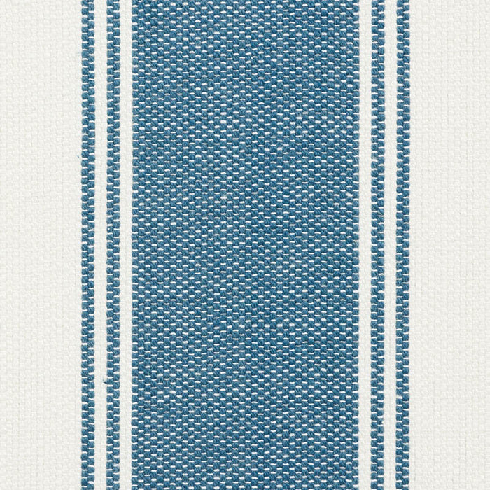 Schumacher Rafe Stripe Marine Fabric 75823