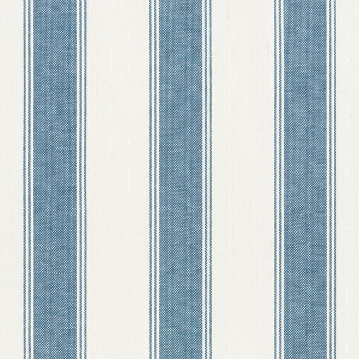 Schumacher Rafe Stripe Marine Fabric 75823