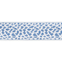 Schumacher Leopard Tape Blue Trim 75850