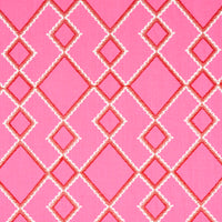 Schumacher Branson Embroidery Pink Fabric 75890