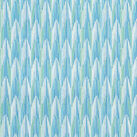 Schumacher Verdant Indoor/Outdoor Aqua & Leaf Fabric 75910