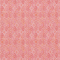 Schumacher Diamond Strie Indoor/Outdoor Pink & Orange Fabric 75922