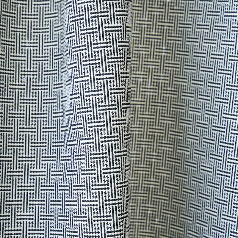 Schumacher Brickell Indoor/Outdoor Black Fabric Sample 75935