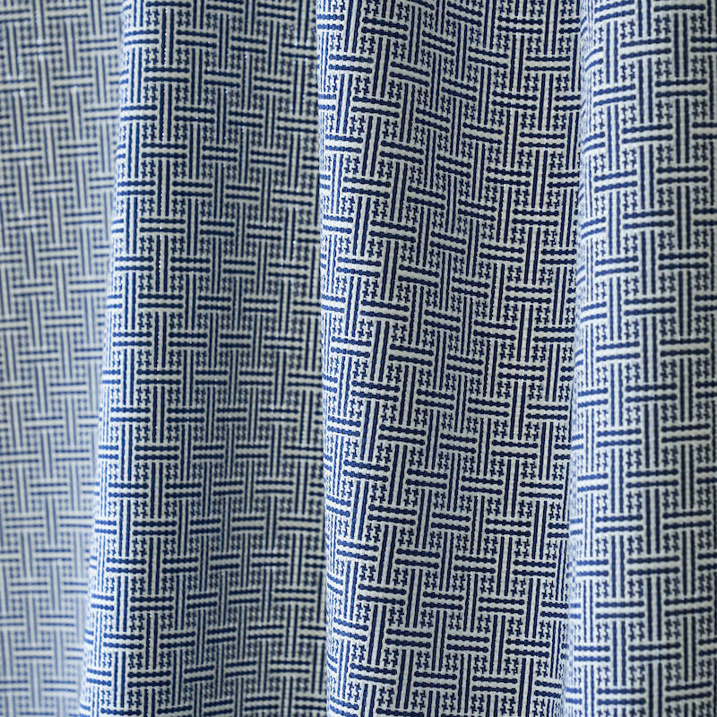 Schumacher Brickell Indoor/Outdoor Navy Fabric Sample 75936