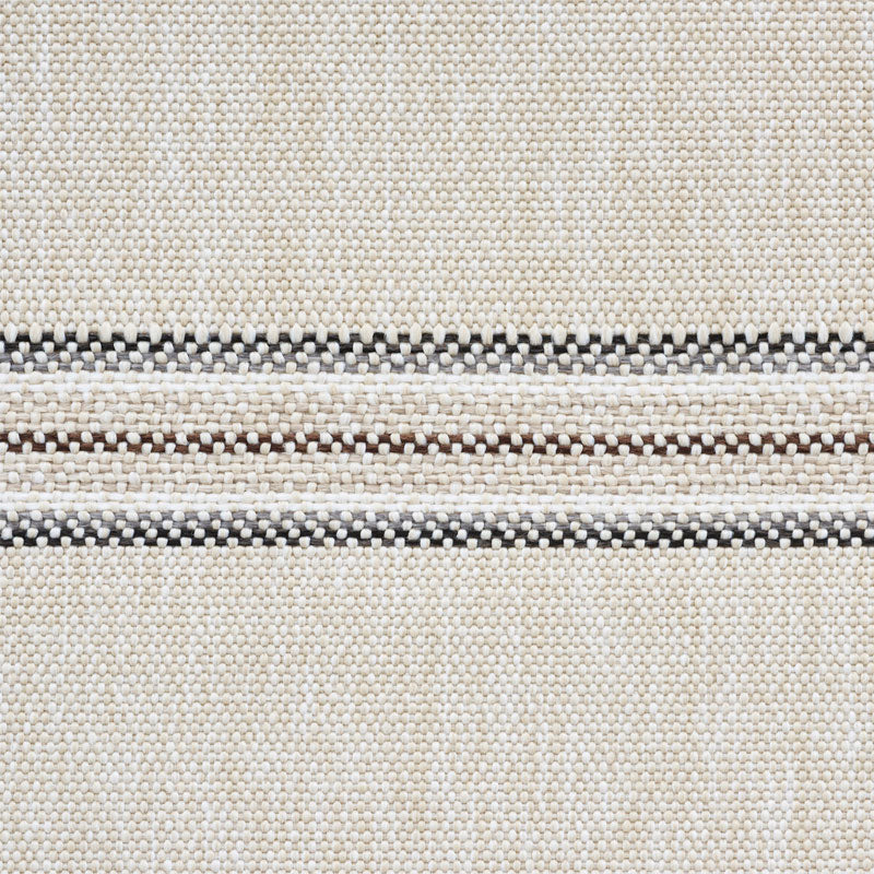 Schumacher Garden Stripe Indoor/Outdoor Stone Fabric Sample 75972