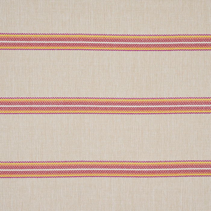 Schumacher Garden Stripe Indoor/Outdoor Red Fabric 75974