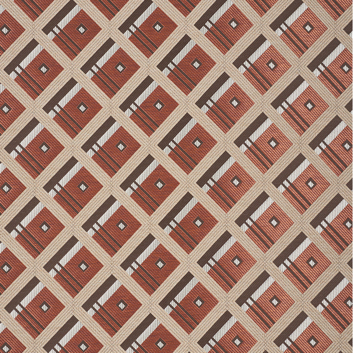 Schumacher Legrad Argyle Cognac Fabric 76010