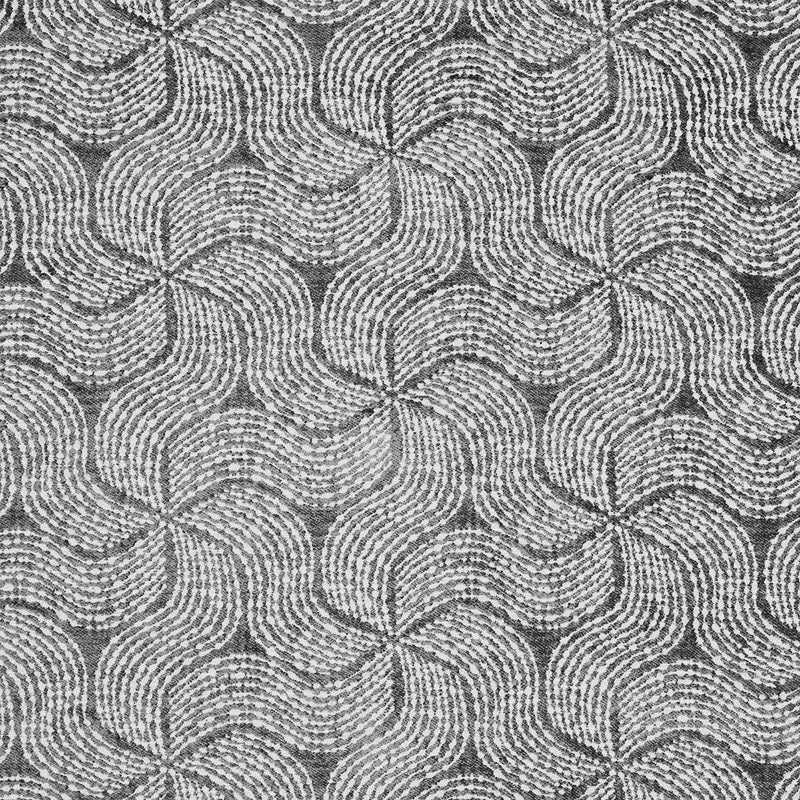 Schumacher Fiador Charcoal Fabric Sample 76051