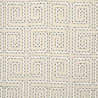 Schumacher Prado Embroidery Graphite Fabric 76070