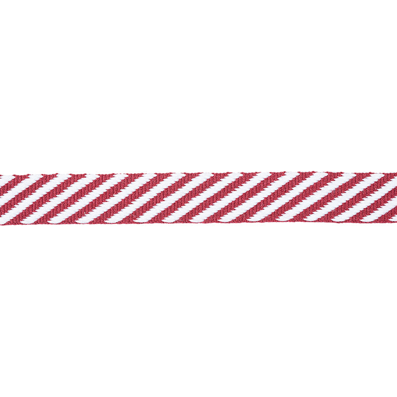 Schumacher Twill Tape Burgundy Trim Sample 76104