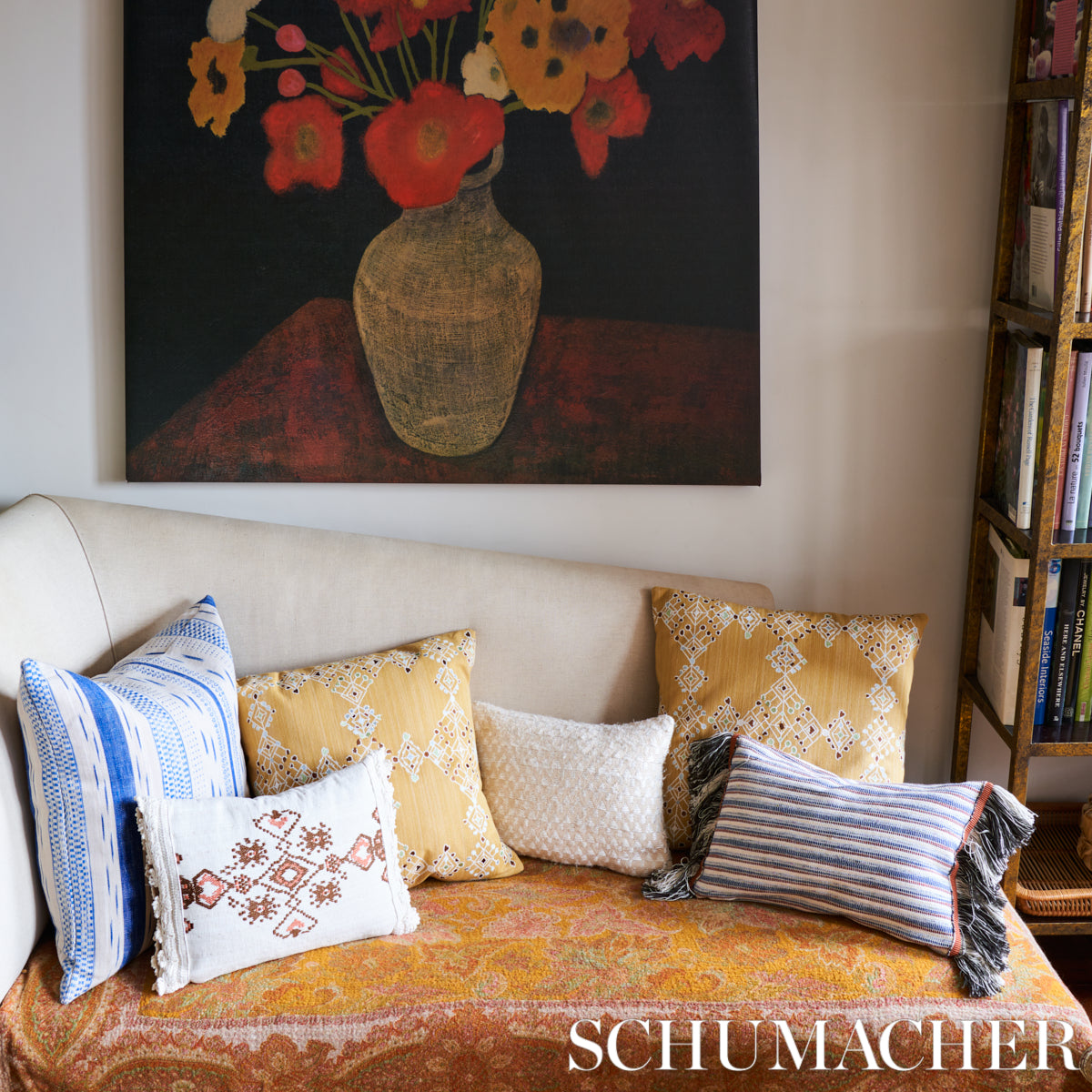 Schumacher Idora Sand Fabric 76191