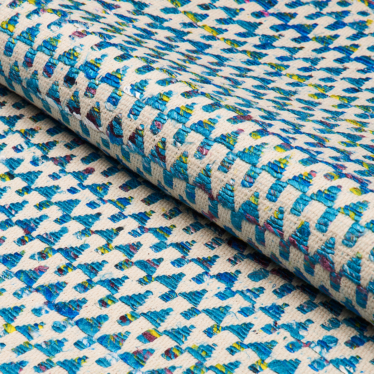 Schumacher Idora Peacock Fabric 76192