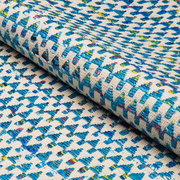 Schumacher Idora Peacock Fabric 76192