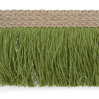 Schumacher Braided Linen Fringe Leaf Trim 76261