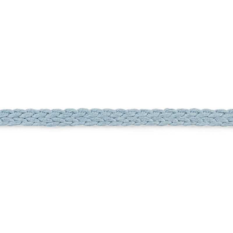 Schumacher Braided Linen Tape Narrow Sky Trim Sample 76270