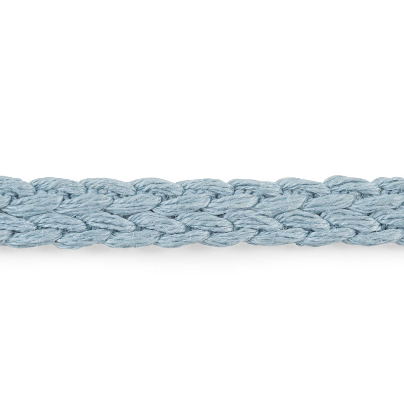 Schumacher Braided Linen Tape Narrow Sky Trim Sample 76270