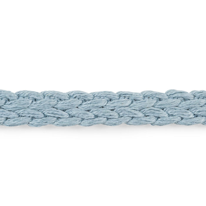 Schumacher Braided Linen Tape Narrow Sky Trim Sample 76270