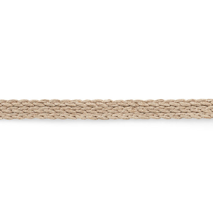 Schumacher Braided Linen Tape Medium Natural Trim 76284