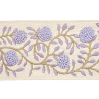 Schumacher Ashoka Tape Lilac & Cream Trim 76297