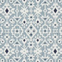 Schumacher Crusoe Ikat Sky Fabric 76521